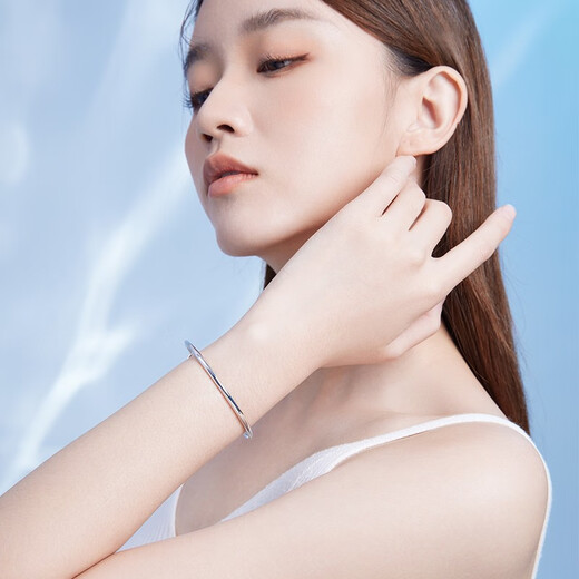 ZLF (ZLF) PT950 platinum bracelet women's classic glossy push-pull platinum bracelet 11.23g