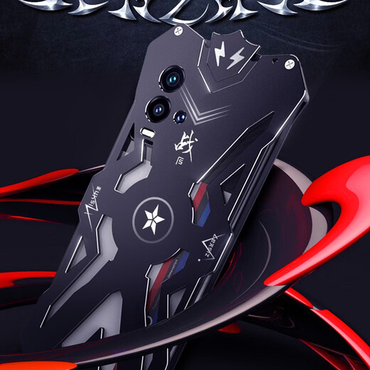 龙岂 realme真我GT2Pro手机壳防摔全包真我GTneo5se保护套全金属边框定制外壳gt5Pro散热RMX3888铁壳男 真我GT neo5se 全金属-雷神：黑色