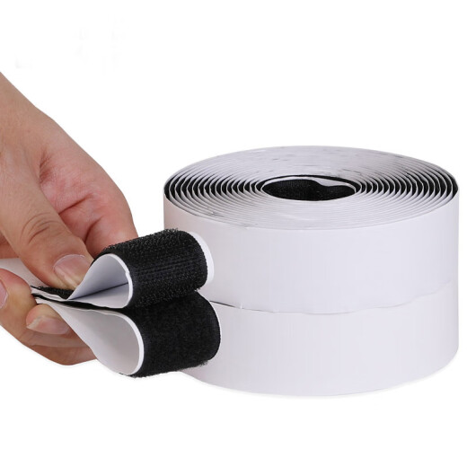 Nest's best product back glue hook surface Velcro double-sided adhesive tape mother-in-law buckle invisible screen window hook-and-loop fasteners punch-free wall stickers sofa cushion anti-slip stickers car floor mats Velcro 20mm*5m black