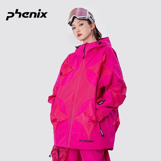 phenix 菲尼克斯 PHETI雪怪系列 男女单双板滑雪服户外防水防寒硬壳外套 玫粉色（裤装） S