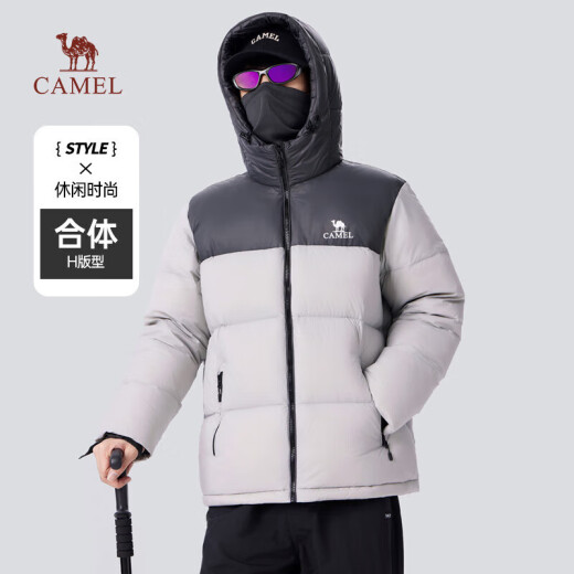 骆驼火山羽绒服1.0男士鸭绒加厚防寒面包服潮款冬季外套M13CR07089F
