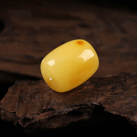 Shiyin Natural Amber Beeswax Accessories Passepartout Accessories Beeswax Bucket Beads Raw Mineral Loose Beads Single Beads Raw Stone Polished Diameter About 10mm