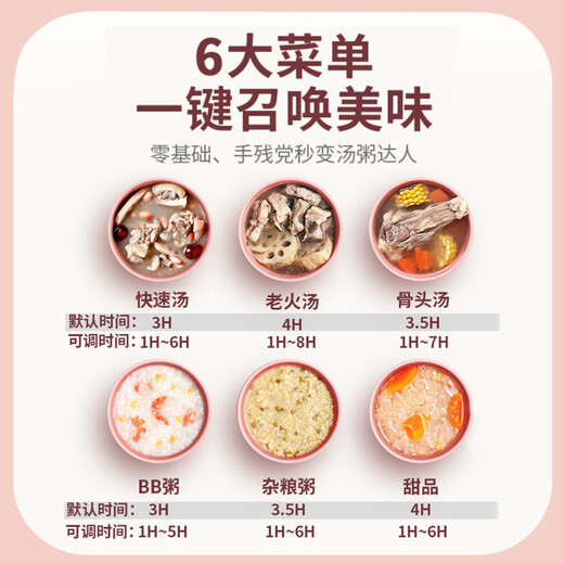 Tianji (TONZE) electric stew pot, electric stew pot, soup pot, stew pot, baby porridge pot bb pot, porridge health care, household smart reservation, ceramic pot DGD15-15DD 1.5 liters