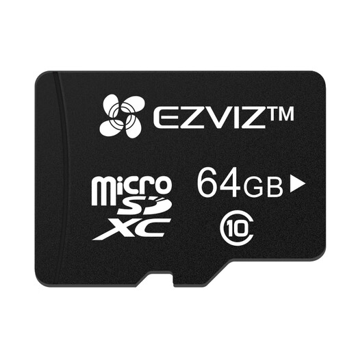 萤石（EZVIZ）存储卡 Micro SD内存卡 兼容多设备 读速Class10 TF卡 视频监控摄像头专用储存卡 64GB