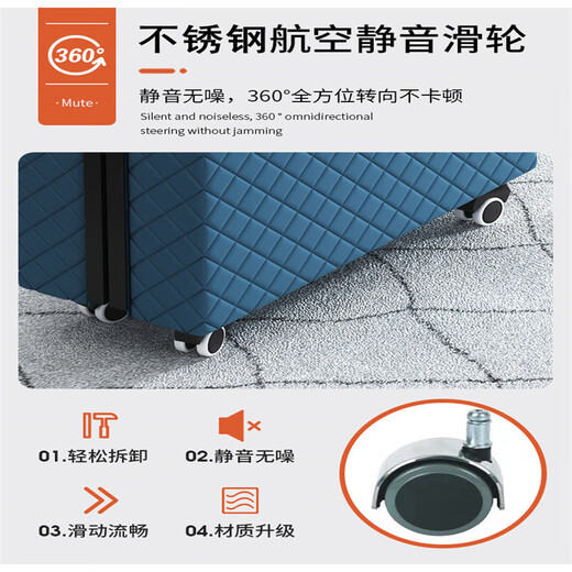 彩色柠檬家用加厚乳胶折叠床午休床成人加固简易单人床小户型拼床酒店加床 深灰色乳胶加椰棕款 90cm宽*200cm长*49cm高