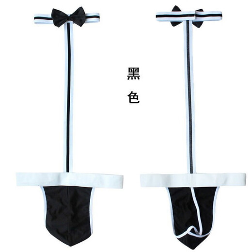 Men's sexy underwear, thong, passionate buttocks, no need to take off, sexy and passionate gay GAY physiological bed teasing, one-size-fits-all 2-color underwear + Gushengtang men's spray 10ml