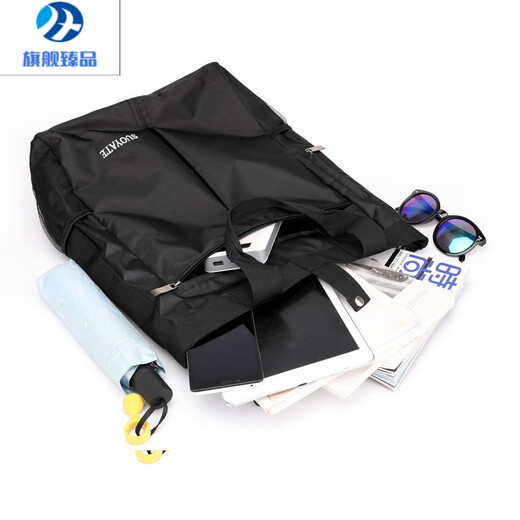 MZXM imported quality new nylon portable document bag men's canvas business bag large capacity casual vertical style trendy black large size strapless