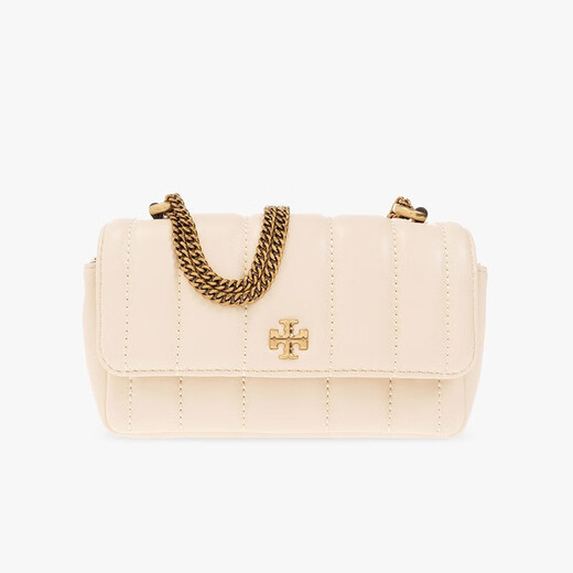 托里.伯奇（TORY BURCH）女包 新款汤丽柏琦女士KIRA迷你链条包单肩斜挎包 奶酪白142567 724