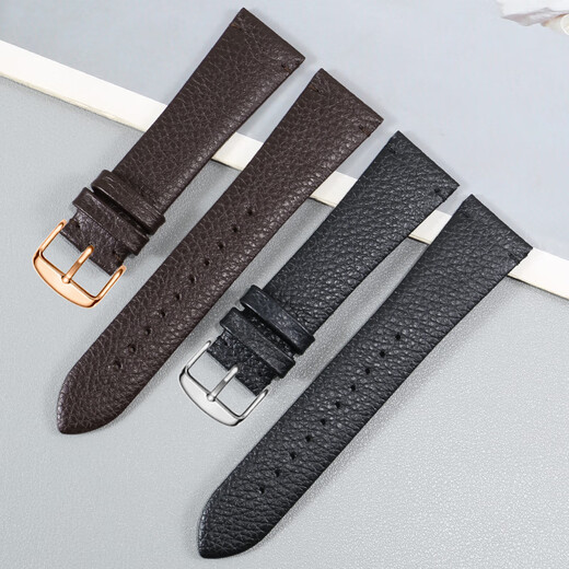 Adecuado para correa de reloj de cuero Armani AR11105 11143 11153 2502, cuero vacuno suave guijarrado para hombre, hebilla de acero negro de 22mm Adecuado para correa de reloj de cuero Armani AR11105 11143 11153 2502, cuero vacuno suave guijarrado para hombre, hebilla de acero negro de 22mm