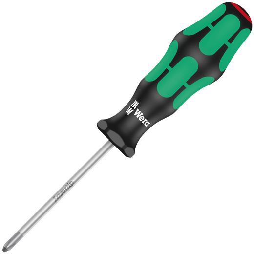 WERA imported Phillips screwdriver 350 German extended industrial-grade anti-slip screwdriver hardened blade screwdriver PH1x80 laser etched blade