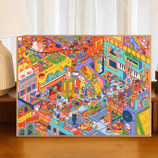 Mercado de postres de chengliu Pintura de aceite digital Digital Alta dificultad Versión horizontal 2024 Nuevo 40x50diy Dopamine Coloring Pintura Z757 Fragancia de leche 35 Color sin línea 40*50Cmdiy PIED + placa trasera sólida de placa trasera