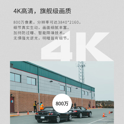 普联（TP-LINK） 监控摄像头 360度全景家用室外防水高清全彩夜视球机  无线WiFi手机远程智能语音报警监控器 TL-IPC682-A4【旗舰800万/4K画面】 标配不含内存卡【送32G内存