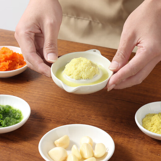 Baijie ceramic grinder ginger grinder ginger garlic grinder garlic paste ginger grinding bowl rub fruit paste garlic grinder ginger garlic grinding disc simple and efficient quick puree