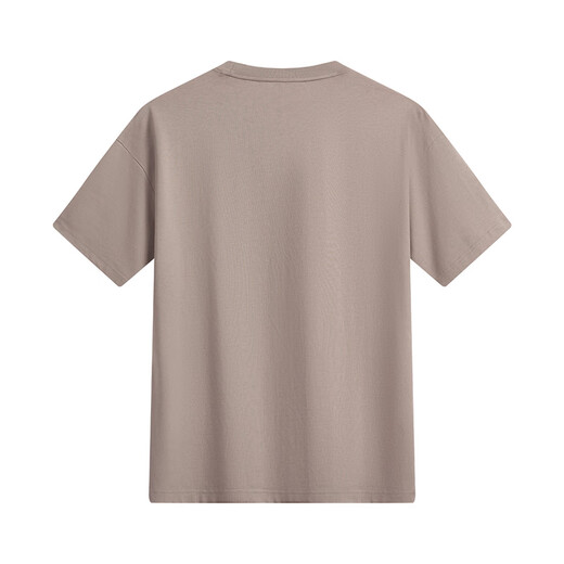 
Mark Huafei [pure cotton] short-sleeved T-shirt for men 25 spring and summer new round neck letter style embroidered comfortable breathable loose men's T-shirt 701 khaki (silhouette version) 3XL (height 185-190 weight 80-90)