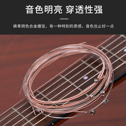 Alice Guitar Strings Folk Guitar Acoustic Guitar Special String Guitar 1 String 2 Pack 011 Ultra Light Guitar Accessories