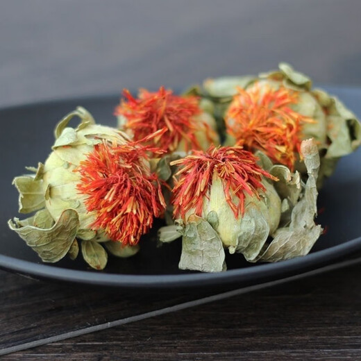 Beijing Tongrentang authentic high-quality saffron flower fruit safflower tea genuine safflower soaked in water and drink new orange pineapple internet celebrity flower tea genuine safflower head 500g