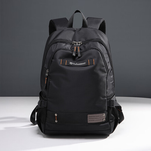 斯帕曼商务休闲双肩包2025新款男士背包大容量行李包通勤电脑包学生书包 黑色(C款)