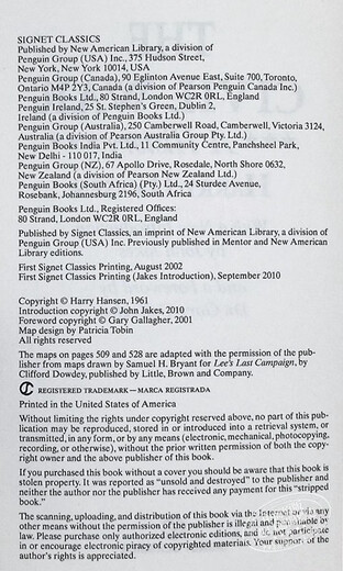 英文原版经典名著The Civil War 内战史 Signet Classics