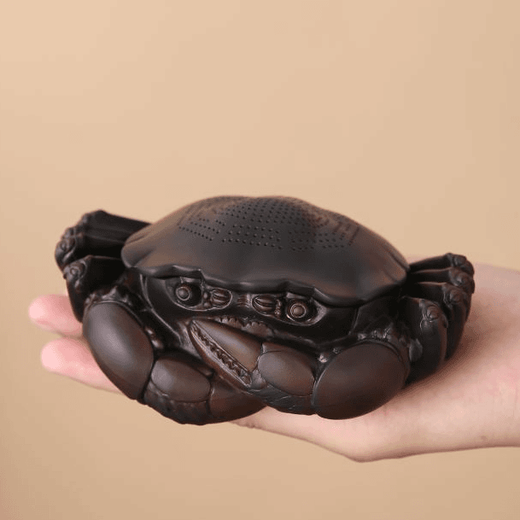 Tea Xiao'er Tea Leaking Tea Filter Tea Filter Tea Strainer Purple Pottery Crab Tea Pet Ornament Boutique Can Keep Tea Set Accessories Cover Purple Pottery Crab (Wind Fortune General)