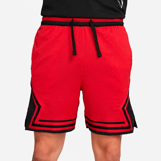 Nike (Nike) Pantalones de pantalones para hombres 2025 Spring New Jordan Sports Pantalones sueltos cómodo, sin alivio, sin aliento, pantalones de cinco puntos DH9076-687 RED S