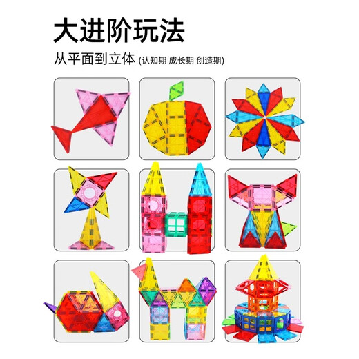 Bruce color window magnetic sheet children's toys boys 3-6 years old magnetic building blocks magnetic educational toys 1-3 years old birthday gift