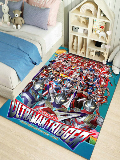 Mingdie Custom Ultraman Super Mario Dragon Ball Cartoon Children's Anime Cartoon Living Room Ultraman 01 Width 60* Longitudinal 90 cm