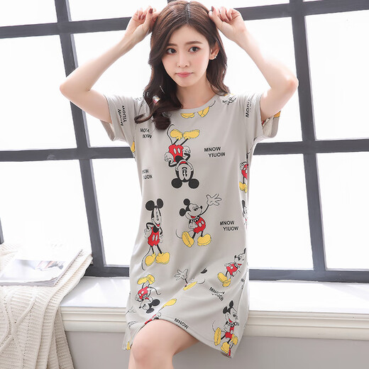 Pajamas de estilo Victoria sexy y conveniente sexo femenino 2024 Nuevo pijama sexy para mujeres pequeños camisón de una pieza corta 841 l (95-110jin [Jin equivale a 0.5 kg])