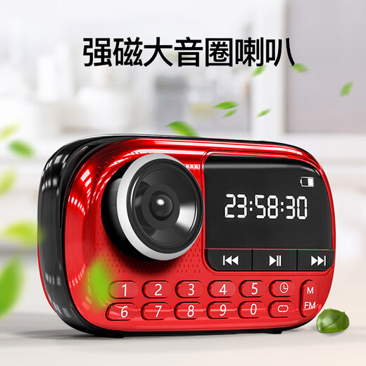 SAST V90 Blue Deluxe Edition Radio Elderly Rechargeable Card Mini Speaker Portable Walkman 16G Memory Card Set