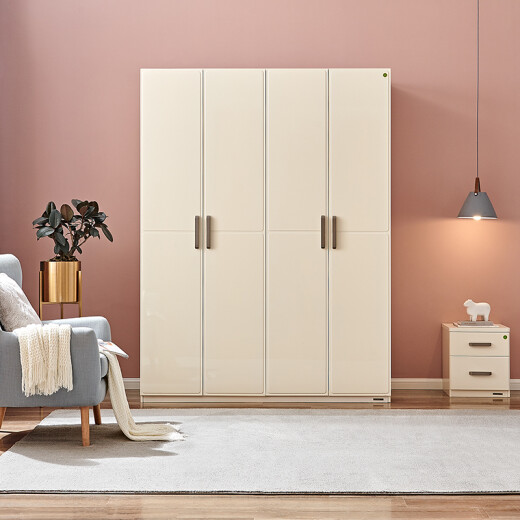 Quanyou Home Modern Simple Bedroom Furniture Swing Door Wardrobe 122702 Four Door Wardrobe