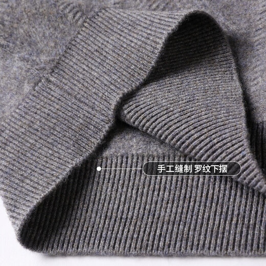 Hengyuanxiang wool sweater men's thickened 100% pure wool winter men's New Year red sweater knitted sweater for young and middle-aged men