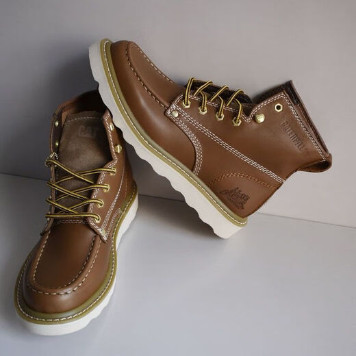 Carter Cat Herrenschuhe High Top Retro Martin Stiefel Herbst und Winter Arbeitsschuhe Herrenhöfe Outdoor Casual Short Stiefel Motorradstiefel Brown 39