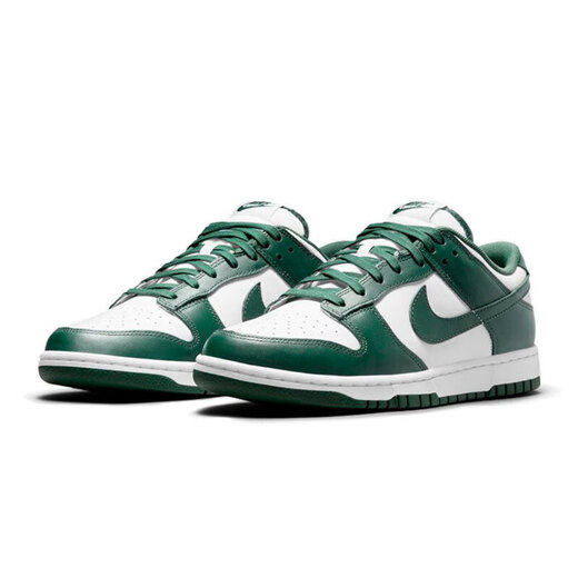Nike (NIKE) Shengdao Sports Dunk Low Retro White and Green, non-slip and wear-resistant, comfortable and versatile, men's low-top casual shoes DD1391-101 42.5
