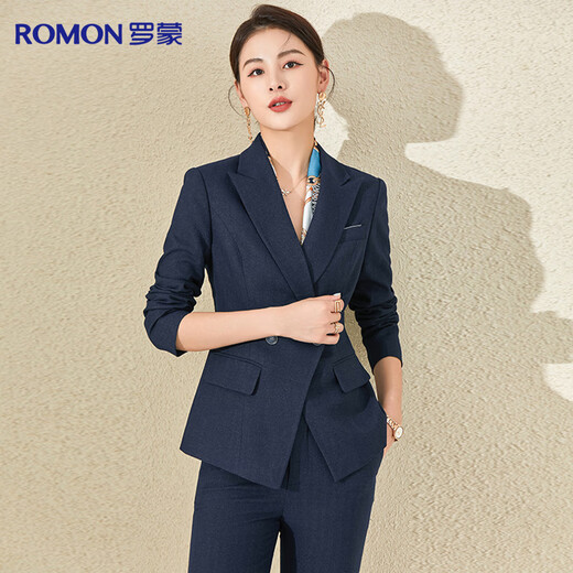 Luo Meng Suit Women's Professional Decoration Single Suit Business OL Women's Interview Work Commuting Suit Jacket