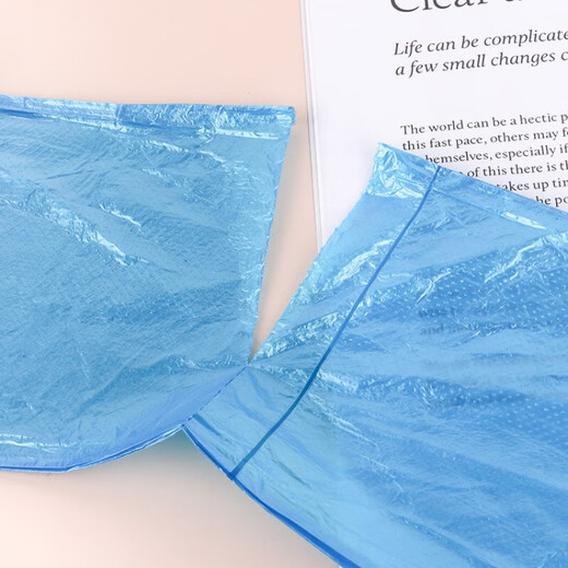 The most popular model on the Internet, travel household flat mouth garbage bag, thickened point-breaking plastic bag, disposable black color, 1 roll, flat mouth