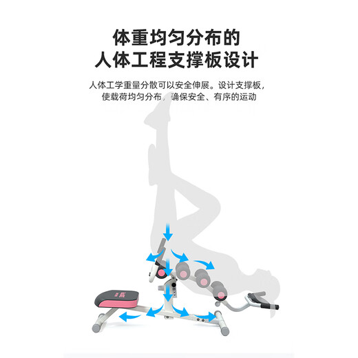 SEAN LEE lumbar spine relaxer home fitness inversion machine open back spine correction waist stretch relaxer inversion machine piano white
