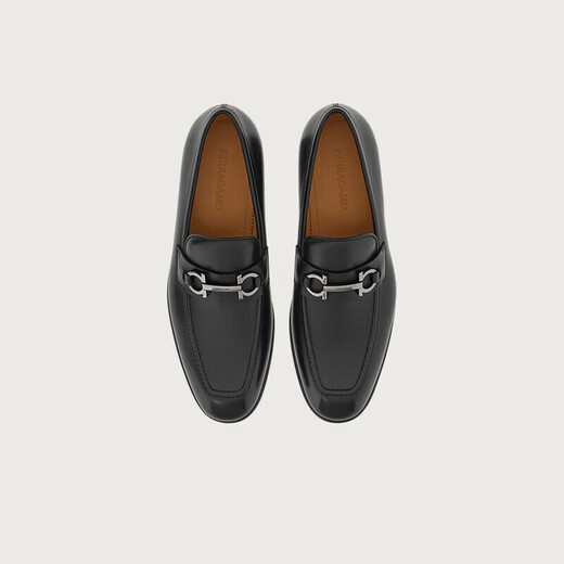 Ferragamo men's black penny loafers 0762636_3E _ 80 gift for boyfriend