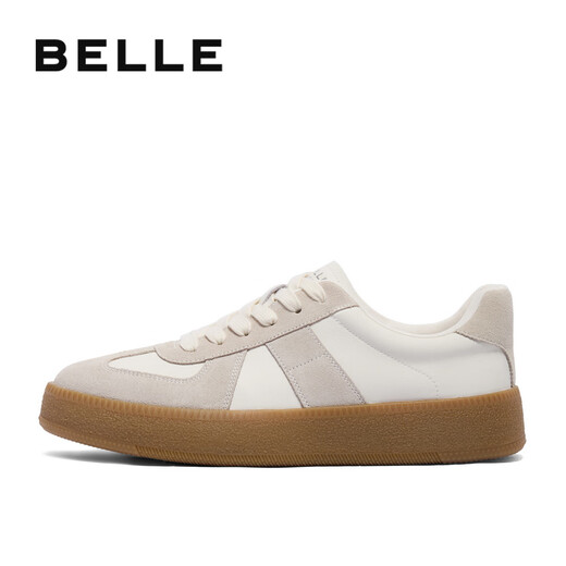 Belle Zhai Xiaowen's same style casual shoes men's spliced retro moral training shoes sports sneakers Encounter White 42