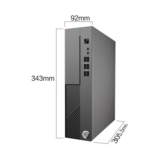 Tsinghua Tongfang Desktop Computer Chaoyang A9500 Computadora de oficina comercial Conjunto completo de diseñador de máquina completo Mini Mini Mini Complete COMPLETO de Host Micro Single Host [12a generación] i3-12100 8G 512G 8L Single Host Host