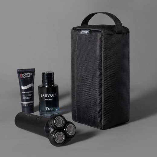 Packen Sie alle Kulturbeutel ein, Trocken- und Nasstrennung, Aufbewahrungstasche, Reise-Kulturbeutel, tragbar, großes Fassungsvermögen, Aufbewahrung für Herren, High-End-Reisen, Schwarz