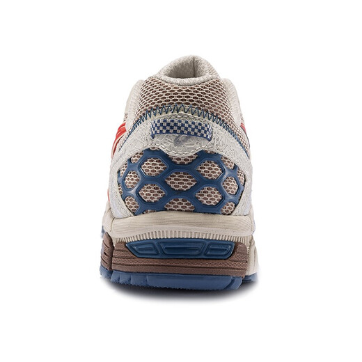 ASICS men's running shoes, stable grip, off-road running shoes, cushioning sneakers GEL-KAHANA 8 light brown/red 43.5