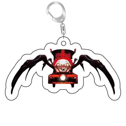 Charles Train Keychain acrílico Choo Charles Children's School Bag Pends Spider Train A+B+C Altura aproximadamente 5 cm