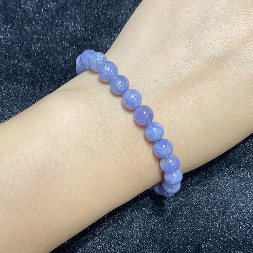 Gor Pangdonglai качественный браслет Tanzanite Tianlran для одиночной моды для женского моды маленькие свежие универсальные христаллические украшения 2#/7 ~ 7,2 мм/круглые шарики/одноразовые