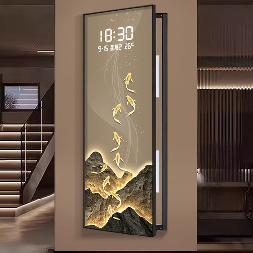Xiaoxiao peinture horloge luxe Jinshan Jiuyu Jucai Boîte de compteur électrique de grande taille DQ4873 Boîte de commutation électrique de salon Revêtement de peinture suspendue DQ4873 83 pouces 70 * 210cm [peut couvrir 60 * 200]
