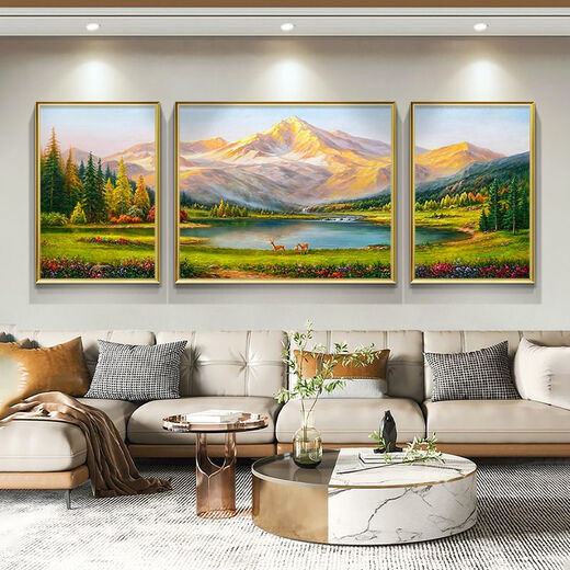 Retour à Jinshan Salon suspendu peinture paysage peinture canapé arrière