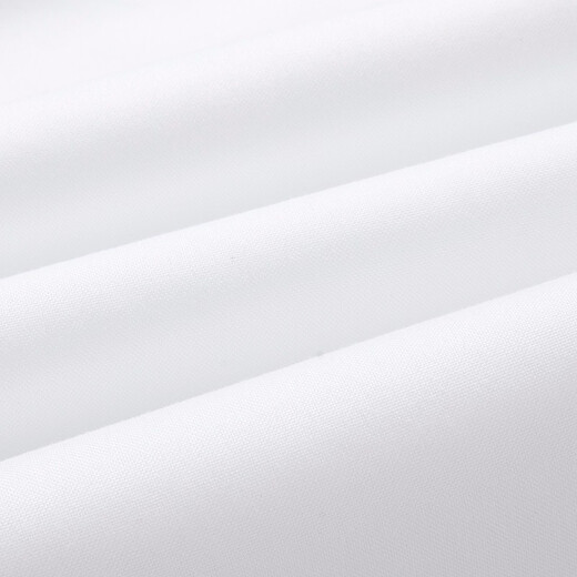 Hengyuanxiang Männer kurzärmeliges Hemd Sommer Pure Cotton DP Iron-Free Business Formale Kee Farbige Arbeit professionelles Arbeites Hemd Pure White MT001-D 40 (170/92A)
