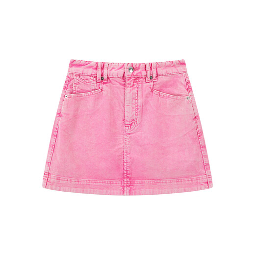 PEACEBIRD Falda vaquera lavada de pana A3HEE3522 Rosa L