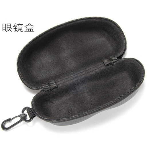 
Budi high-end brand sunglasses box pu black compressive zipper box fashion leather eva mirror box custom logo black 100 sunglasses box