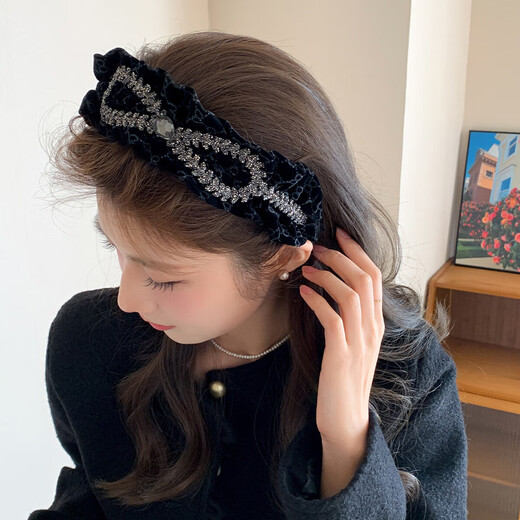 Chimera (CHIMERA) French light luxury bow headband wide-brimmed high skull headband hair bundle hair accessories headband girl birthday gift