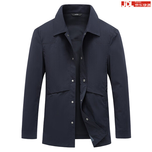 BOSS Men's Spring Thin Jacket Men's 2025 New High-end Brand Business Casual Men's Jacket No Ironing Dark Gray 4XL 195