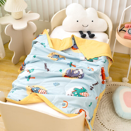 
9i9 baby air conditioner is cool in summer quilt thin in kindergarten nap children's quilt cover core A62 dinosaur